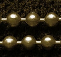 Ball chain ketting 2MM (1 meter) bronskleur