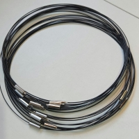 Draad (spang) ketting ong. 45CM (zwart)
