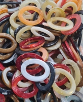 Acryl ovalen ringen (10 stuks)