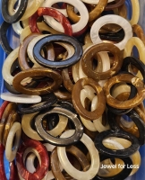 Acryl ovalen ringen (10 stuks)