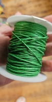 Waxkoord 1MM ( 5meter) groen