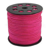 Suede (imi) veter heel fucsia