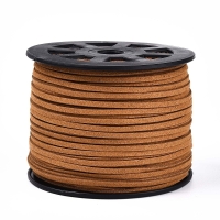 Suede (imi) veter bruin/oranje