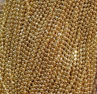 Ball chain ketting facet 1.5MM  (1 meter) goudkleur