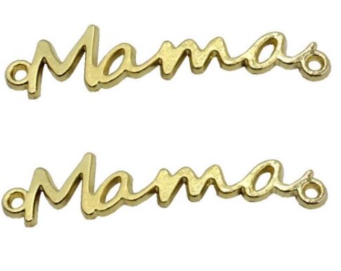 Mama connector goud kleur (37MM)