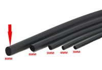 Soepele rubber 8MM (1meter)