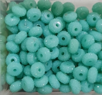 Sprankling beads aqua blauw 8MM