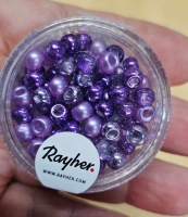 Rocailles 5,5MM RAYHER (paars)