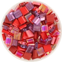 Tila bead mix Lady in red