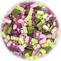 Tila bead mix  purple blooming chic