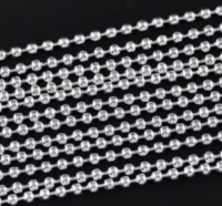 Ball chain ketting 1.5MM (1 meter) brass