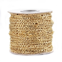 RVS schakelketting goudkleur (8-5mm)