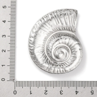 RVS conch (schelp) hanger 45mm (zilver)