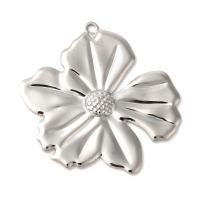 RVS bloem hanger 44mm (zilver)