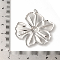 RVS bloem hanger 44mm (zilver)