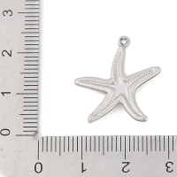 RVS zeester hanger 22mm (zilver)