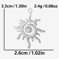 RVS zonhanger 33mm (zilver)