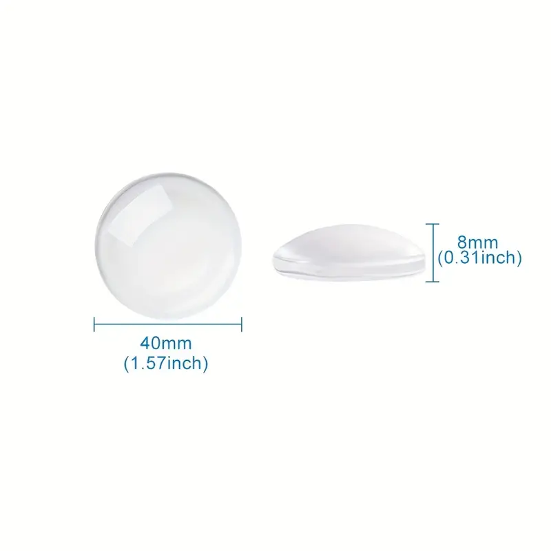 Glas cabochon 40MM (transparant)