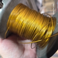 Gecoat staaldraad 1MM camel