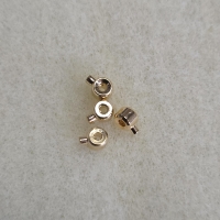 Luxe knijpkraal 4-3mm (goudkleur)