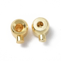 Luxe knijpkraal 4-3mm (goudkleur)