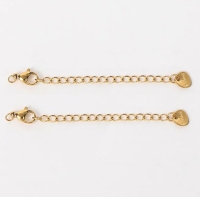 RVS verlengketting met slotje