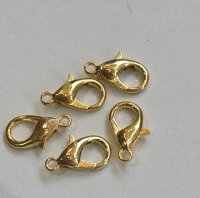 Karabijn slotje (16MM) goud