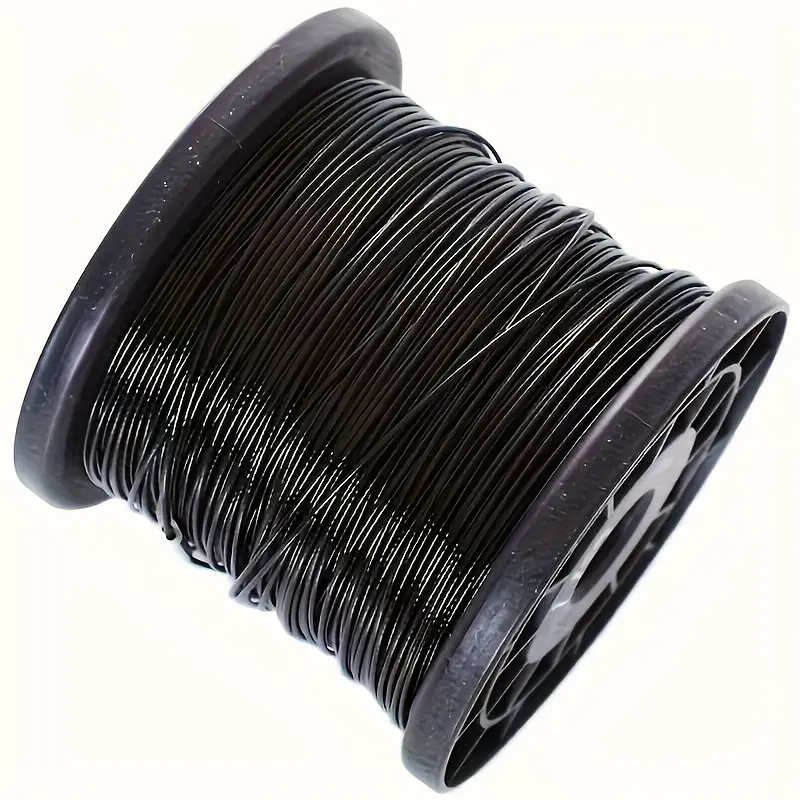 Gecoat staaldraad 1MM zwart