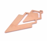 Koperen hanger van 49/22mm